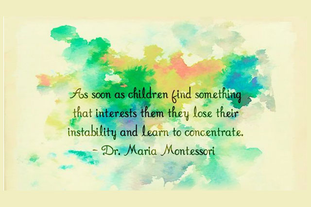 A Montessori classroom at Castle Montessori